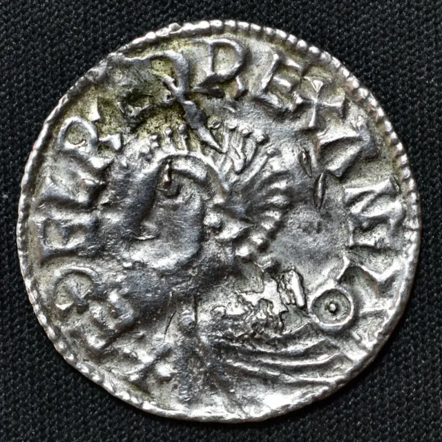 Aethelred II, 978-1016, Penny, Long Cross Type, Godwine/London, S1151, N.774