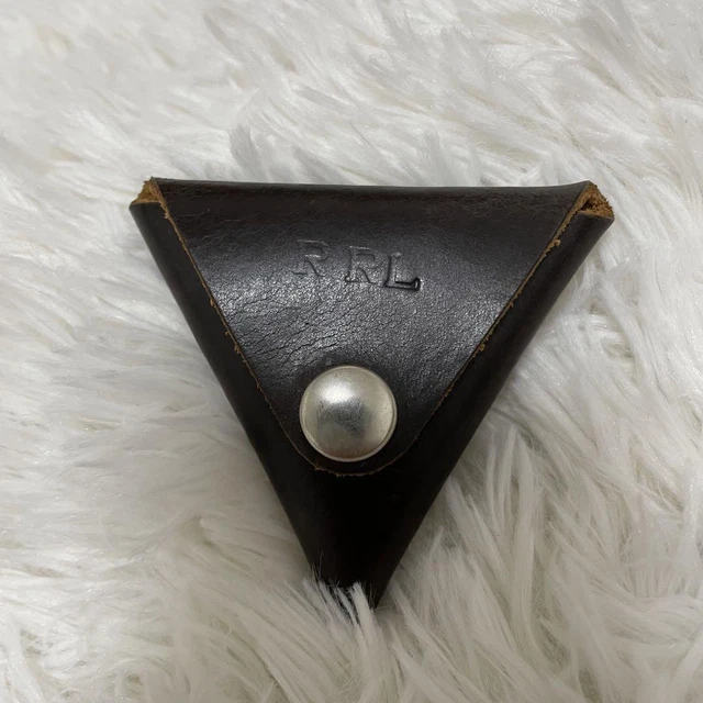 RRL coin case small coin purse leather triangle No.1459