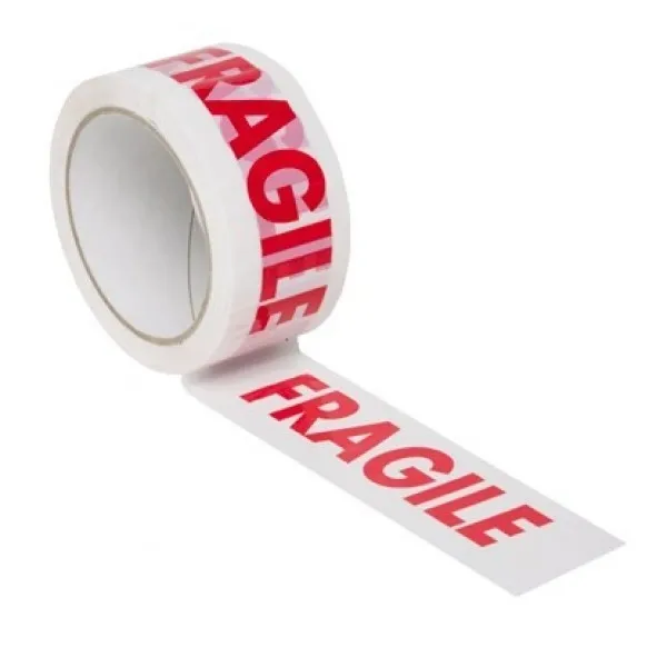 12 ROLLS OF FRAGILE PRINTED PACKING PARCEL CARTON SEALING TAPE 48mm x 66m