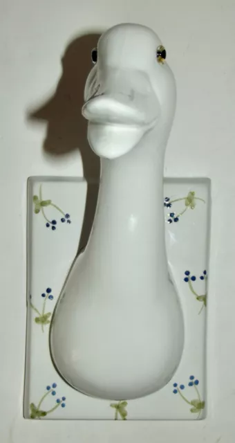 Goose Head BROKEN white ceramic wall mount Portugal white country farmhouse