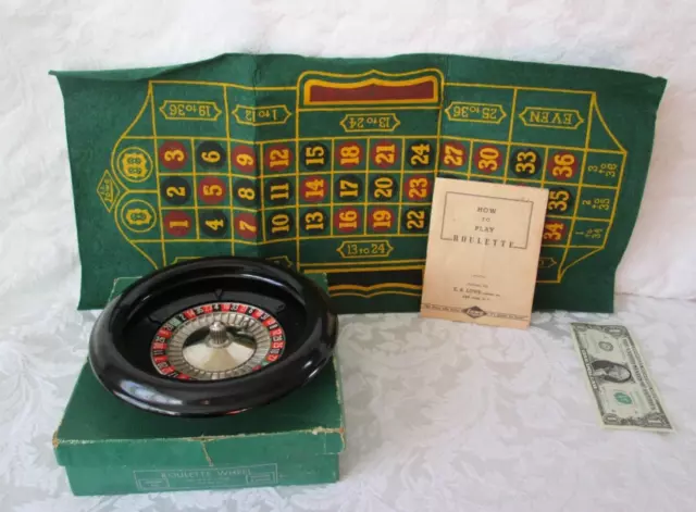 1941 ROULETTE by ES Lowe Company Original Box Made in USA 