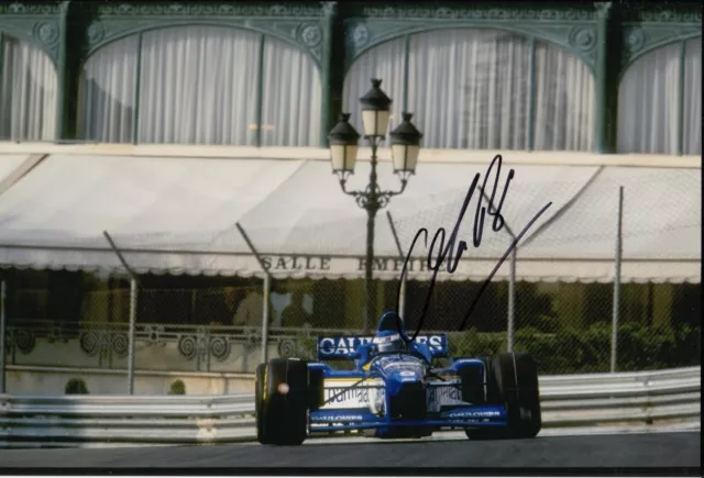 Olivier Panis Hand Signed Ligier Gauloises 12x8 Photo F1 Autograph 1