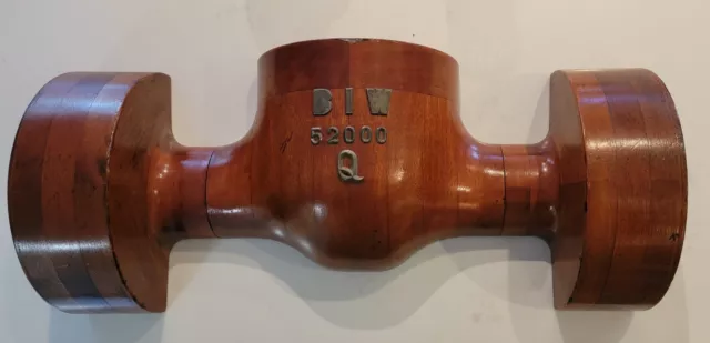 Large BATH IRON WORKS Wood Foundry Mold Shipbuilding BIW 52000