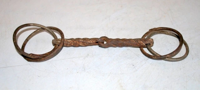 Old Vintage Iron Horse Bridle Collectible Harness Bit 1900's Rare