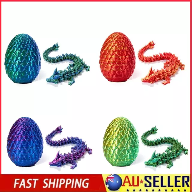 3D Printed Dragon in Egg Dragon Scale Egg Fidget Toy Kids Adult Autism/ADHD Toys