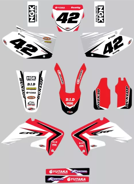 Honda CRF 250 X - 2004 / 2017 Full Custom Graphic Kit REBOUND