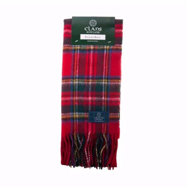 Scottish Tartan Clan Scarf Stewart Royal - 100% lambswool scarves