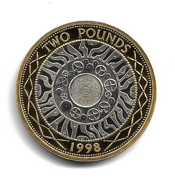 ROYAL MINT 1998 - Silver Proof 2£ coin - in capsule