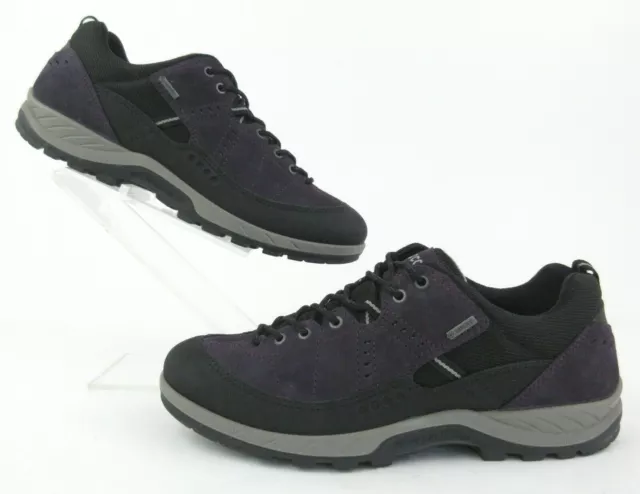 ECCO Yura GTX Waterproof Hiking Shoes Purple/Black EU 40 US 9-9.5 Mint Condition