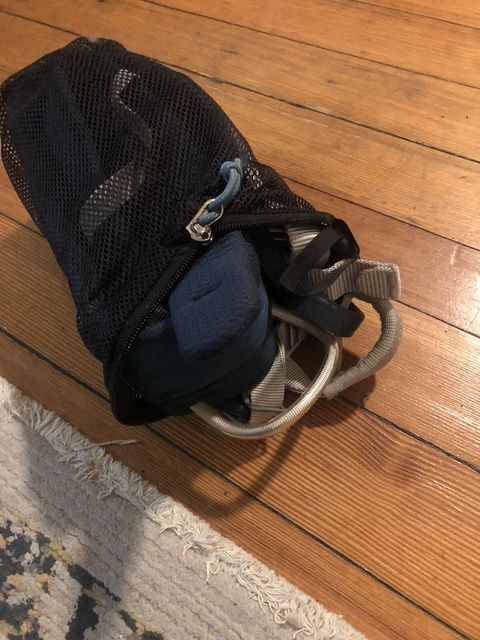 black diamond rock climbing harness womens medium blue 3