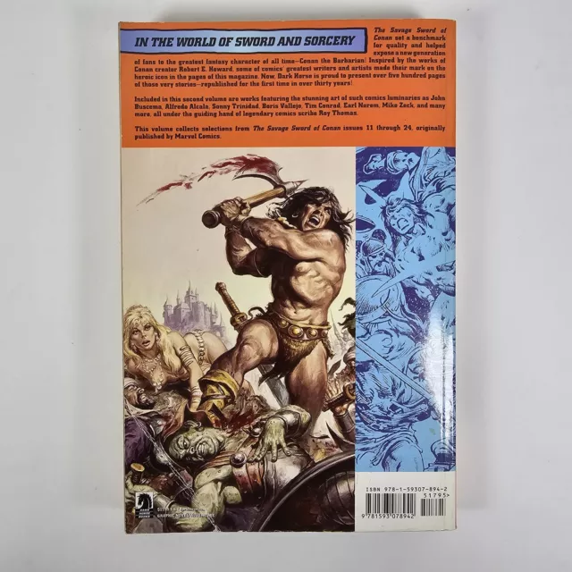 Savage Sword of Conan Volume 2 Trade Paperback Dark Horse Comic Books 2