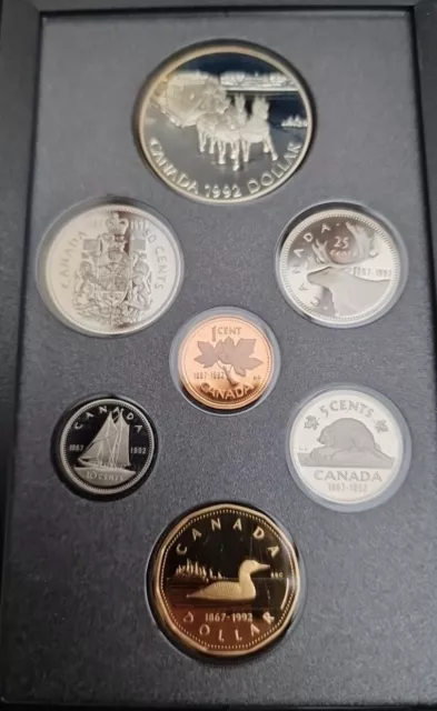 1 Cent - 1 Dollar Silver 1992 Excellent Condition  Coins Set  Canada 🇨🇦