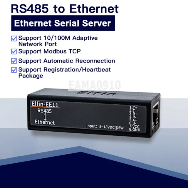 RS485 Elfin-EE11 Serial server serial server to Ethernet Modbus serial Ethernet
