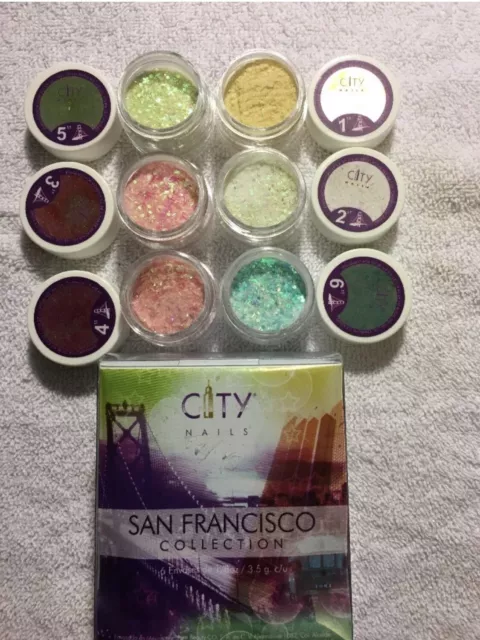 Coleccion de acrilicos San Francisco  De City Nails