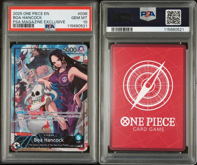 【PSA10】ハンコック　英語版プロモ　PSAマガジン ワンピカード】PSAコレクターズクラブ入会特典で限定ハンコック