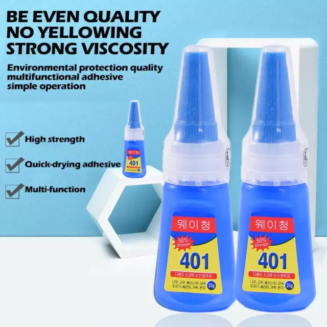 401 Instant Adhesive Long lasting Bottle Stronger Super Multi-Purpose V0S1