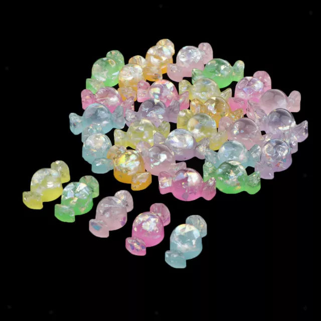 30Pack Resin Sweets Flatback Cabochons DIY Scrapbook Phone Case Hair Bow Decor