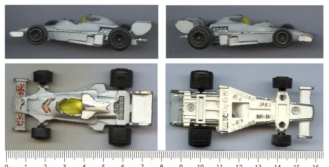 Voiture Miniature 1/50 Shadow DN5 F1 - Vintage Majorette B-20 - Occasion Collector