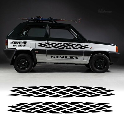 A 1076 KIT ADESIVI PROFILI LATERALI PANDA GT PER FIAT PANDA - DANY GRAPHIC & STICKERS - Foto 12