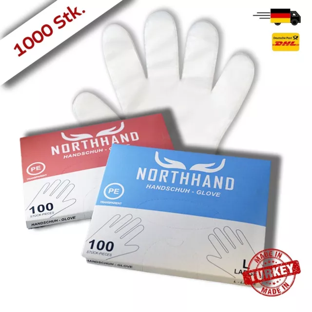 1000 PE Einweghandschuhe Einmalhandschuhe Tankhandschuhe. M/L. Top!. Aus DE.