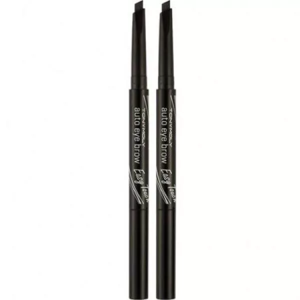 TONYMOLY Easy Touch Auto Eyebrow 0.4g 01 Black 2 pcs