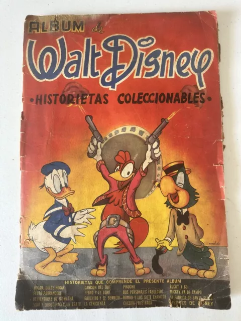 Album Walt Disney 1950 Mexico Mickey Mouse Donald Duck •Very Rare Not Complete