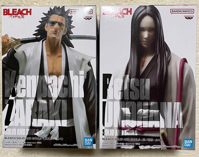 BLEACH KENPACHI ZARAKI Retsu Unohana Figure Set of 2 SOLID AND SOULS