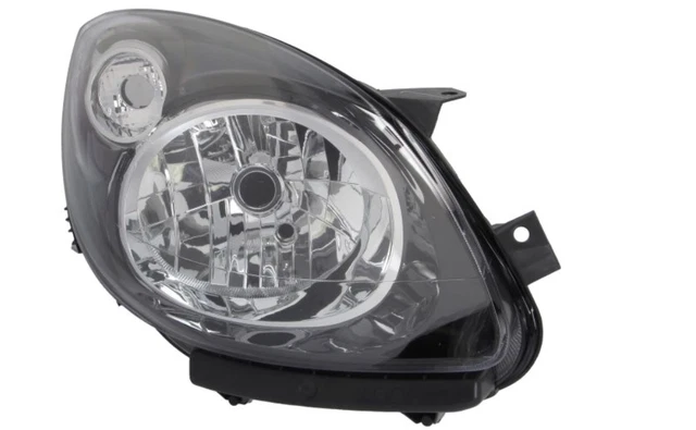 Phare Avant électrique Gauche/droit Pour Renault Twingo 2 (2007-2011) – Noir, Halogène H4