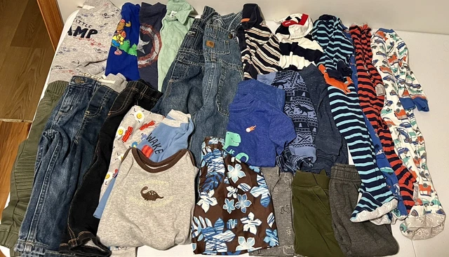 Boys Toddler Clothes Lot 18 Months. Carhartt, Cat & Jack, Carters. 30Pieces!