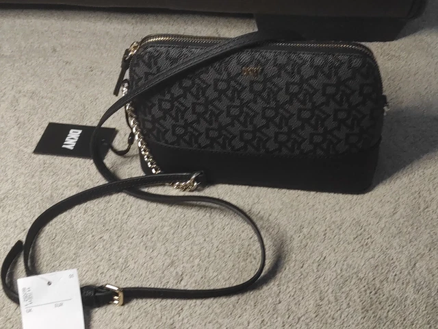 DKNY BRYANT PARK top zip bag Monogram black 1SZ Perfect For all