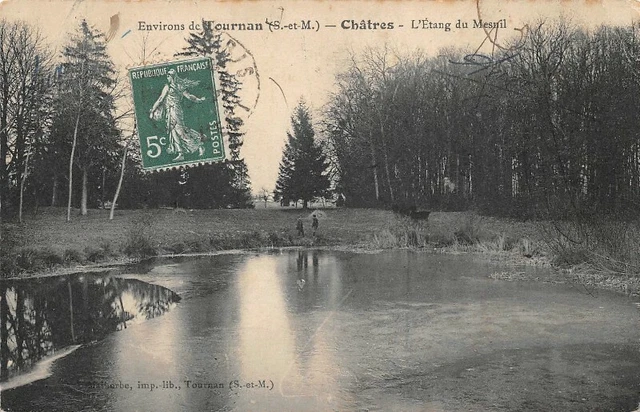 CPA  - Environs de TOURNAN - Etang du Mesnil - Châtres