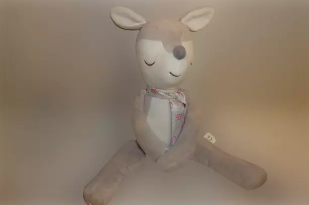 Doudou faon peluche 31 cm très bon état Obaibi