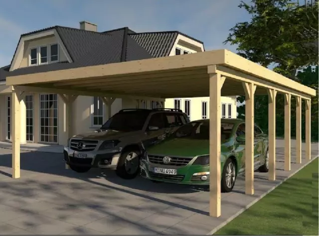 Carport Flachdach SILVERSTONE XXXIV 700x900cm Bausatz