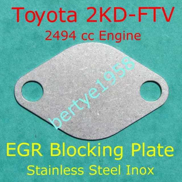 EGR Valve Block plate 2.5L 2KD-FTV Hilux Hiace Fortuner Innava 2494cc 4Runner