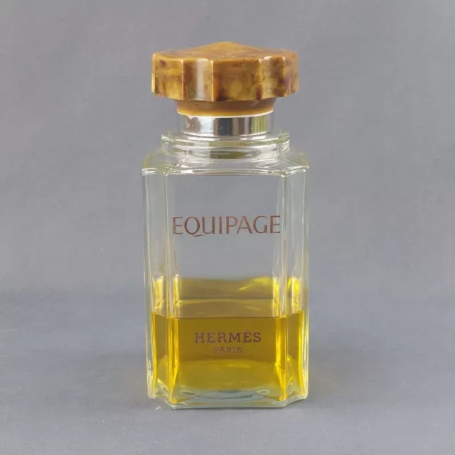 Rare Ancien Très Grand Flacon De Parfum Equipage Hermès Entamé 960 ml