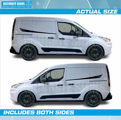 ADESIVI Per Transit Connect Van Lato Strisce Decalcomanie Camper Van 