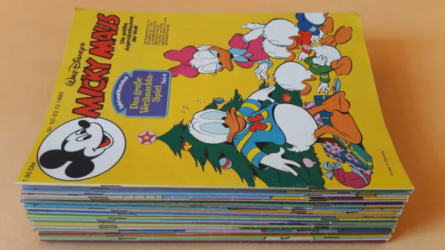 Micky Maus Hefte des Jahrgang 1980 mit Beilagen, guter Zustand, zur Auswahl