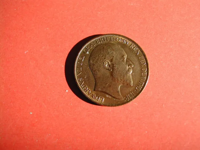 Edward V11 Half-Penny 1902 / Unc. with Full Lustre