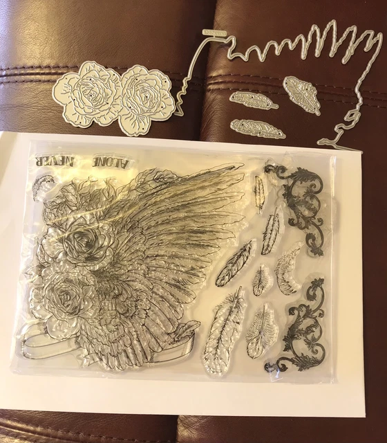 Sheena douglass define the line never alone a5 stamps and die set 5 00