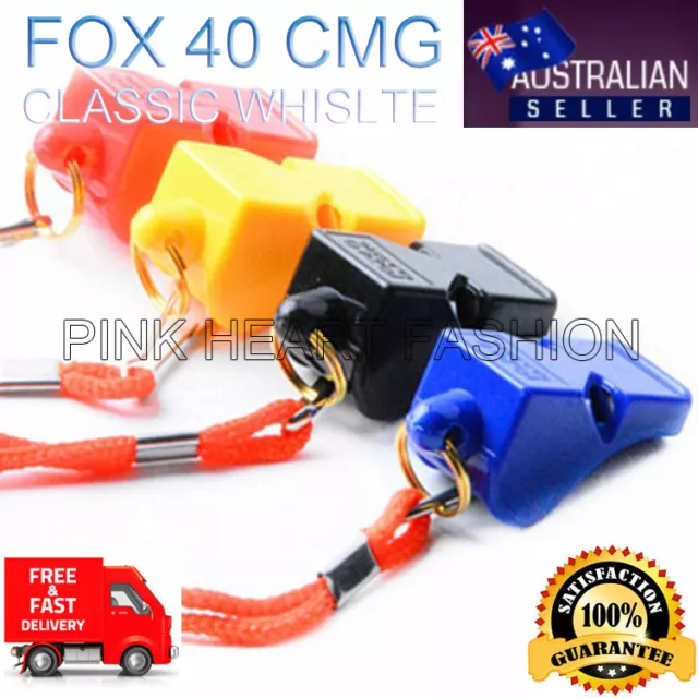 2024 NEW Fox 40 Classic CMG Referee Outdoor Indoor Football Sport Safe Whistle