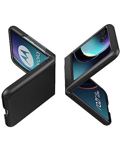 Cresee Case for Motorola Razr 40 Ultra Slim Matte Hard BLACK RED GREEN BROWN
