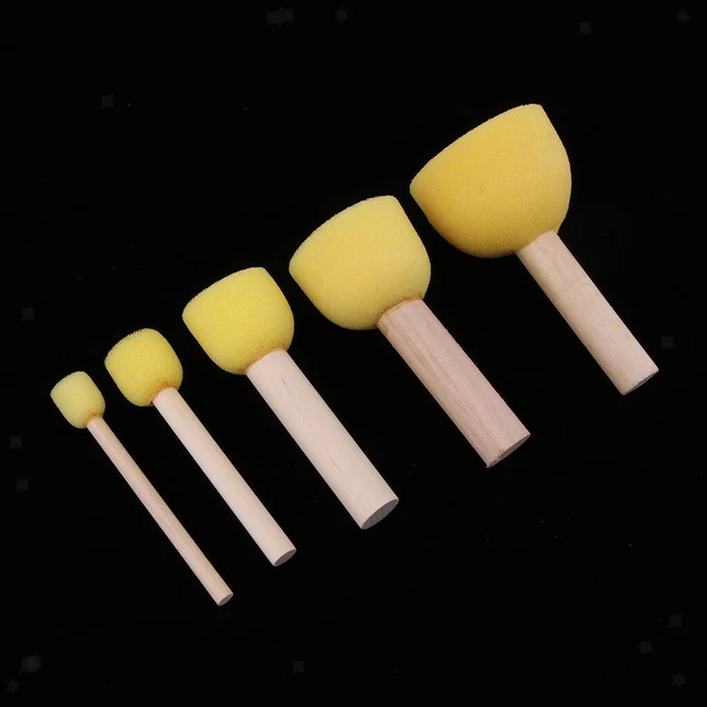 5Spuma Schiuma Spugna Pennelli Per Pittura Spugna Stippler Dabber Strumenti Di