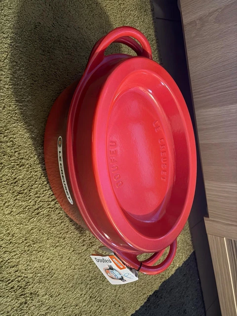 Cocotte en fonte Doufeu André Cousances AC Le Creuset jaune