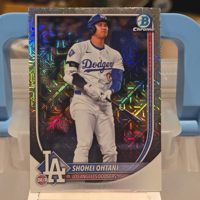 Shohei Ohtani 2024 Bowman Chrome Mojo Refractor #17 – 1-of-1, Rookie Card, Dodgers, Ungraded NM+