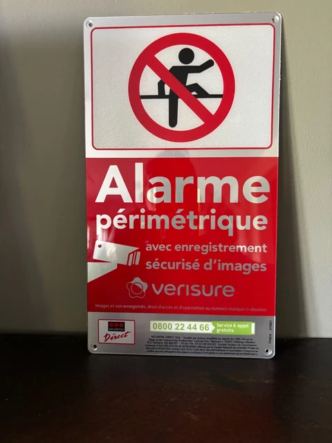 Lot De 7 Autocollants Verisure 2026 – Plaques D'alarme Authentiques, Neufs
