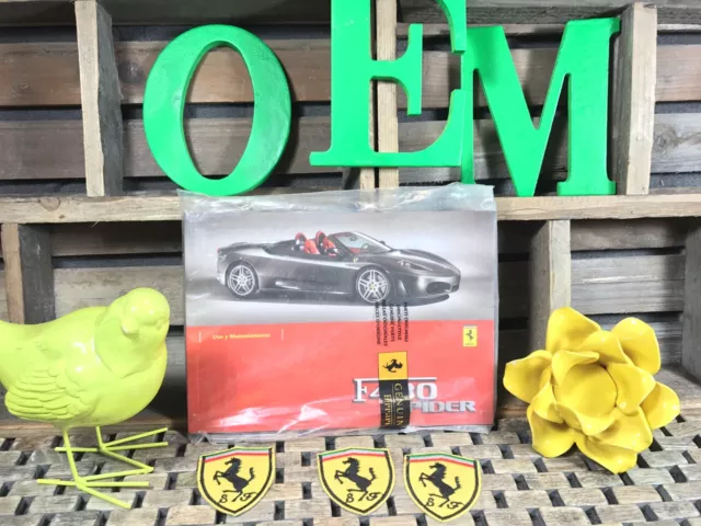 FERRARI F430 SPIDER OWNERS MANUAL ((ITALIAN VERSION)) NOS ((BUY OeM)) NEW