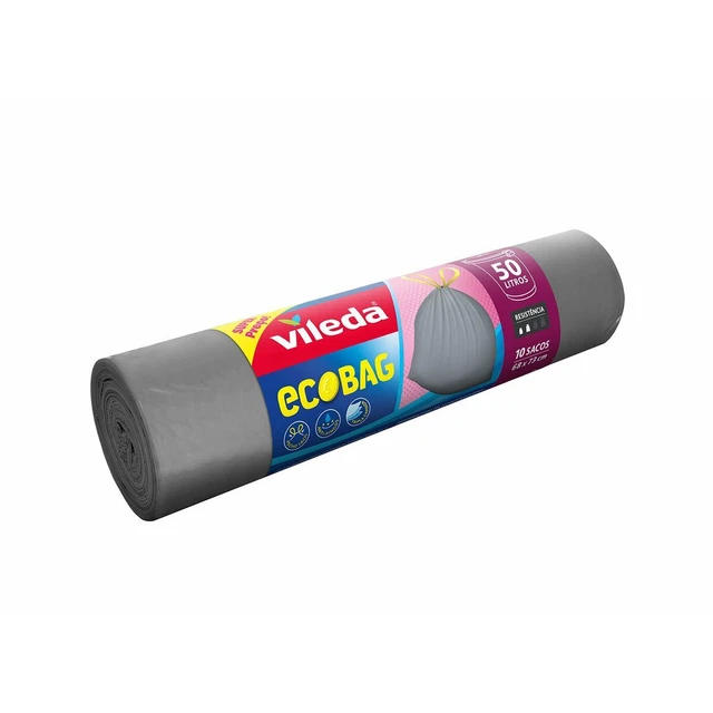 Sacchetti per la Spazzatura Vileda 151988 Ecobag 50 L [10 Unità]