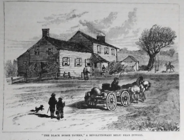 The Black Horse Tavern, Revolutionary Relic Near Inwood. Frank Leslie's, 1884