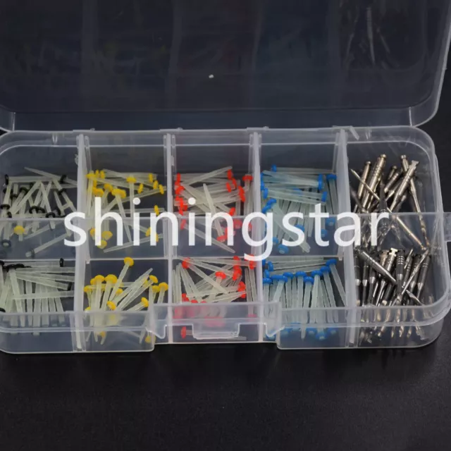 160 Pcs Dental Single Refilled Package Glass Fiber Post 32 Drills Straight/Screw