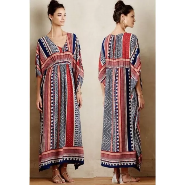 Anthropologie One September Tribal Print Maxi Dress Size XS